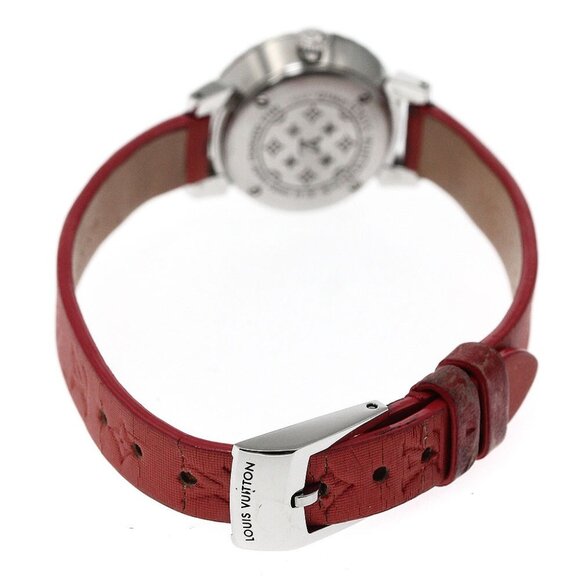 LOUIS VUITTON Tambour bijou Q1M05 black Dial Quartz Ladies Watch - Picture 8 of 12